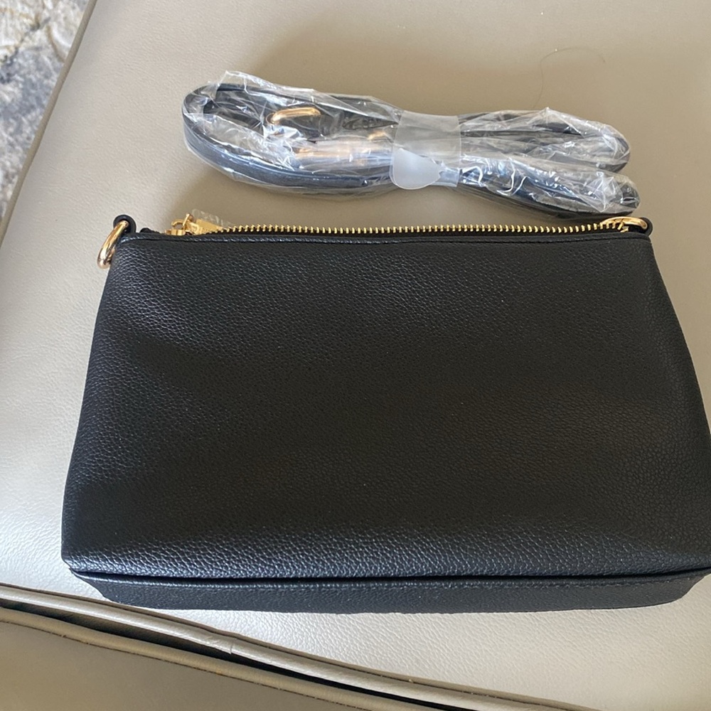 New Anne Klein Black Crossbody Bag - Picture 5 of 6
